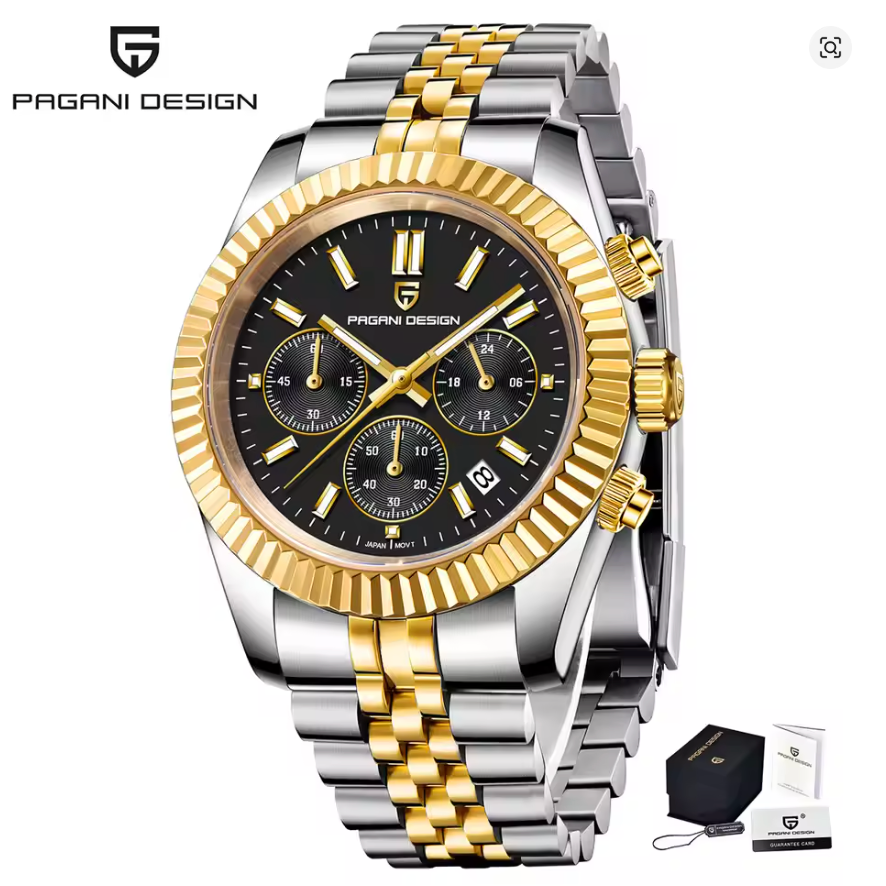 Duskline - ZaneLuxe's Luminous Chronograph Edition - Stainless Steel Automatic Watch