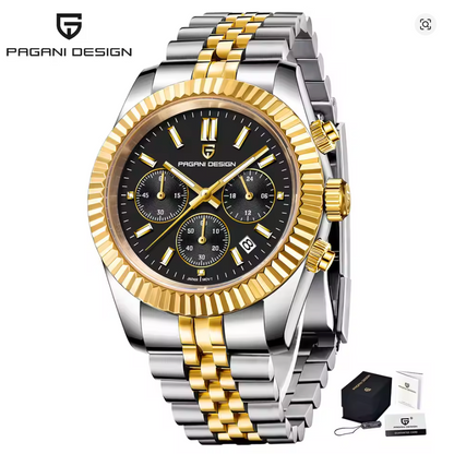 Duskline - ZaneLuxe's Luminous Chronograph Edition - Stainless Steel Automatic Watch