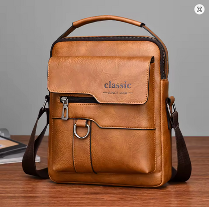 The Montclair Luxury Crossbody Leather Bag - Business Large Capacity Messenger Side Bags