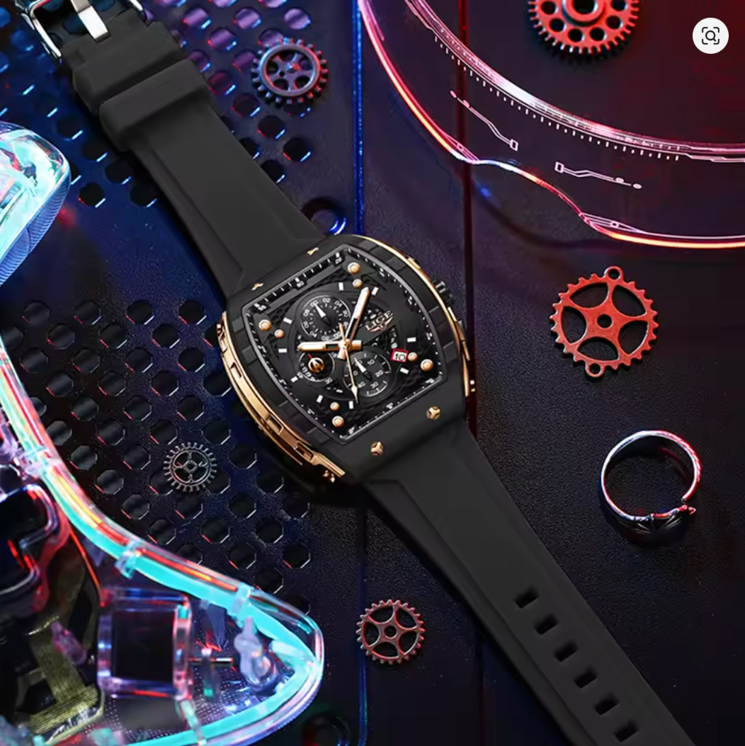 The Barricade - Fashion Luxury Waterproof Silicone Strap Quartz Men's Watch