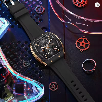 The Barricade - Fashion Luxury Waterproof Silicone Strap Quartz Men's Watch