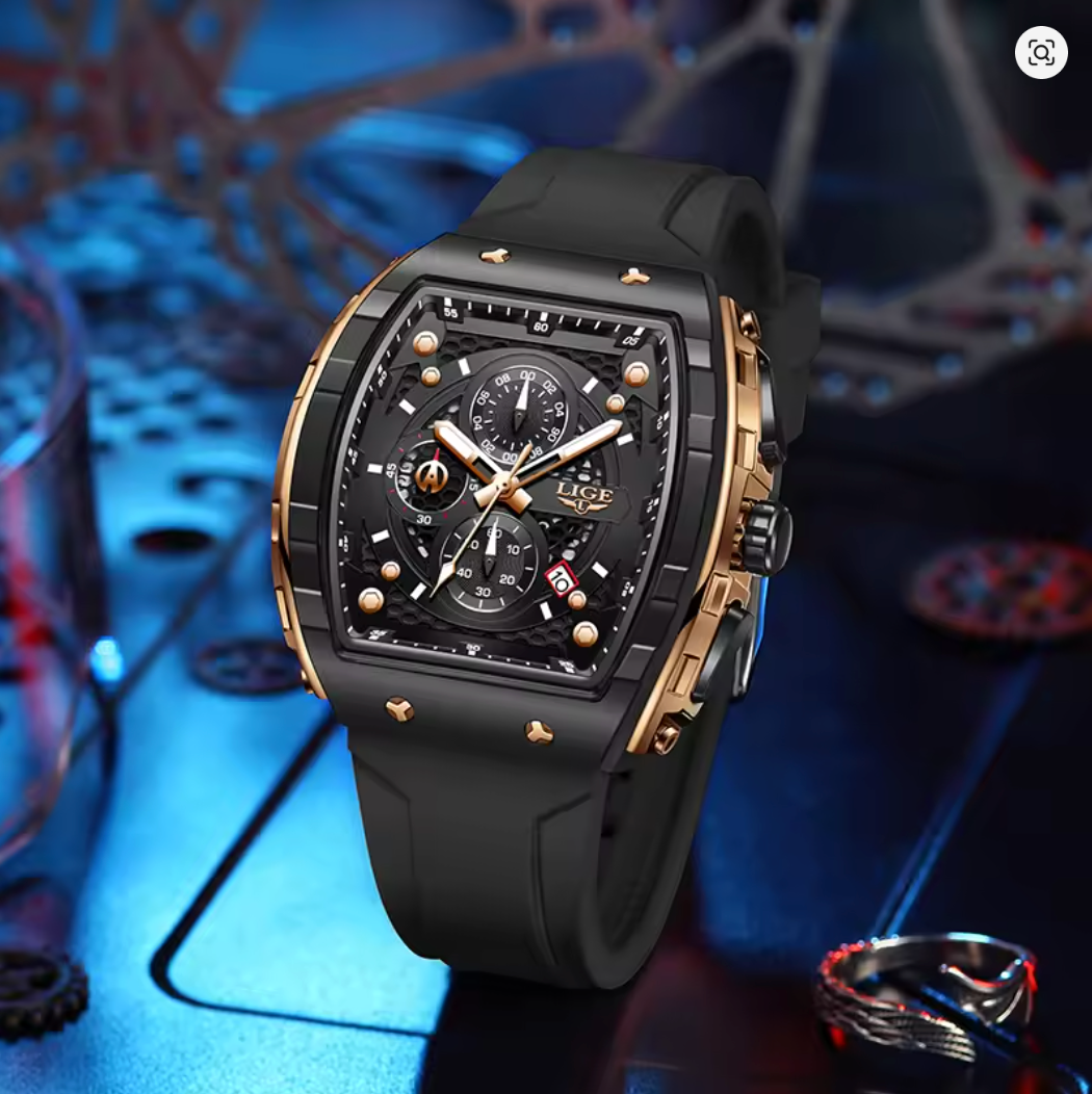 The Barricade - Fashion Luxury Waterproof Silicone Strap Quartz Men's Watch