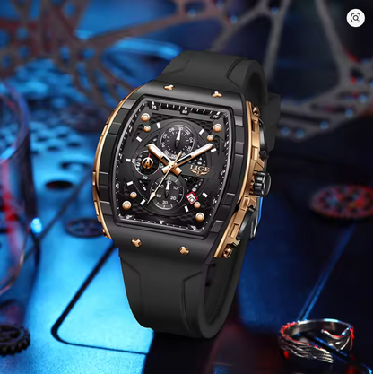 The Barricade - Fashion Luxury Waterproof Silicone Strap Quartz Men's Watch