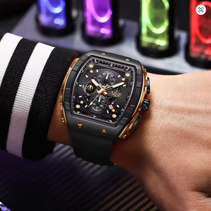 The Barricade - Fashion Luxury Waterproof Silicone Strap Quartz Men's Watch