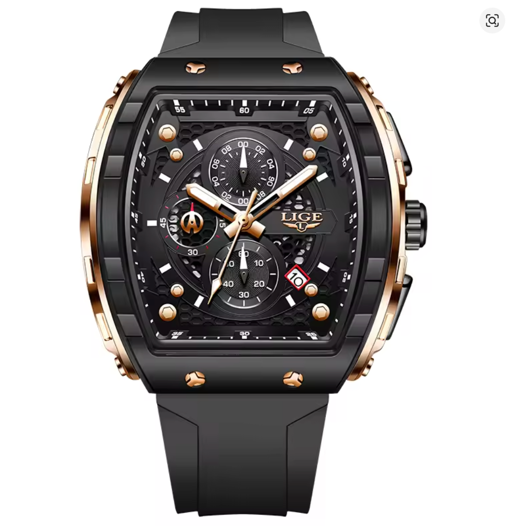 The Barricade - Fashion Luxury Waterproof Silicone Strap Quartz Men's Watch