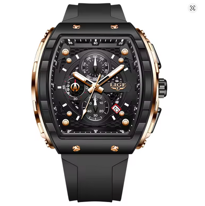 The Barricade - Fashion Luxury Waterproof Silicone Strap Quartz Men's Watch