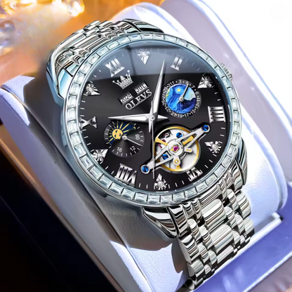 The Chancellor - ZaneLuxe's Waterproof Luminous Date Stainless Steel Men's Watch