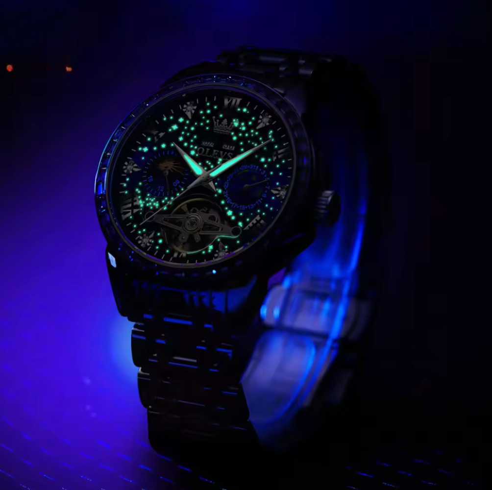 The Chancellor - ZaneLuxe's Waterproof Luminous Date Stainless Steel Men's Watch