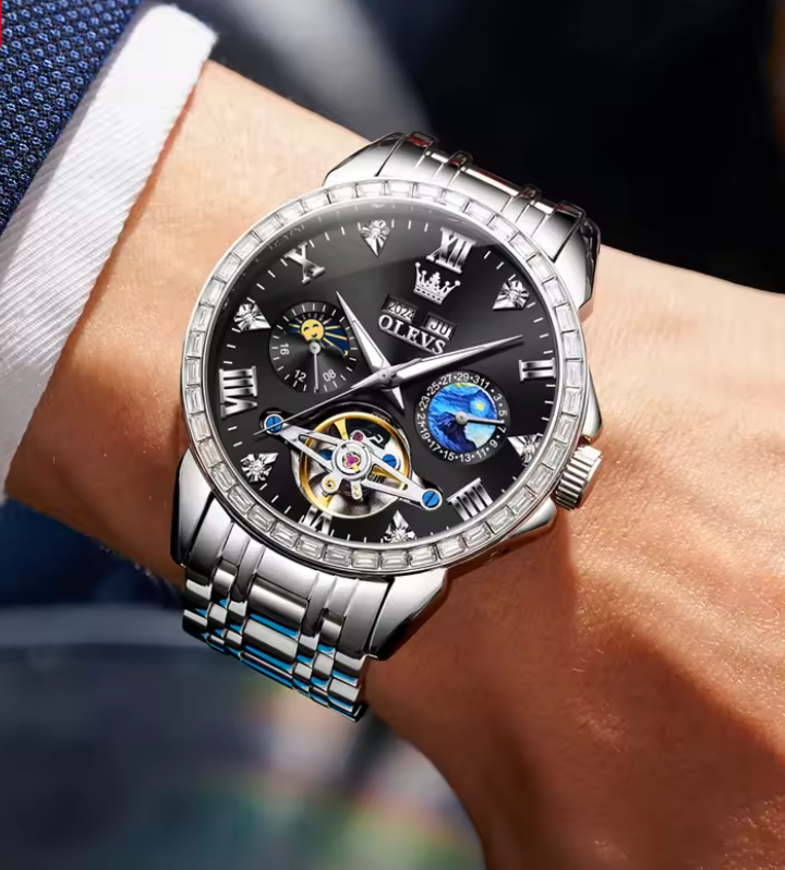 The Chancellor - ZaneLuxe's Waterproof Luminous Date Stainless Steel Men's Watch