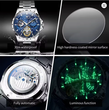 Milky Way Moon Phase Mechanical Watch