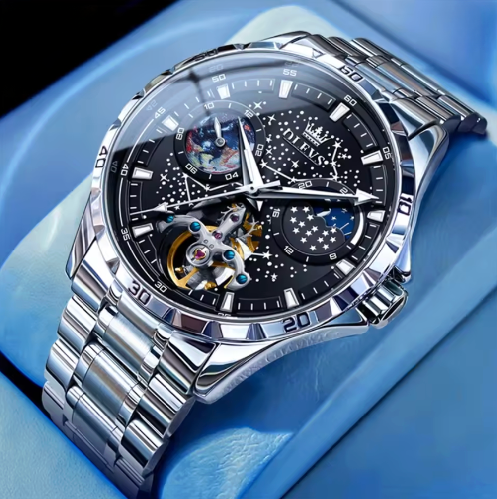 Milky Way Moon Phase Mechanical Watch