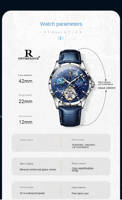 Milky Way Moon Phase Mechanical Watch