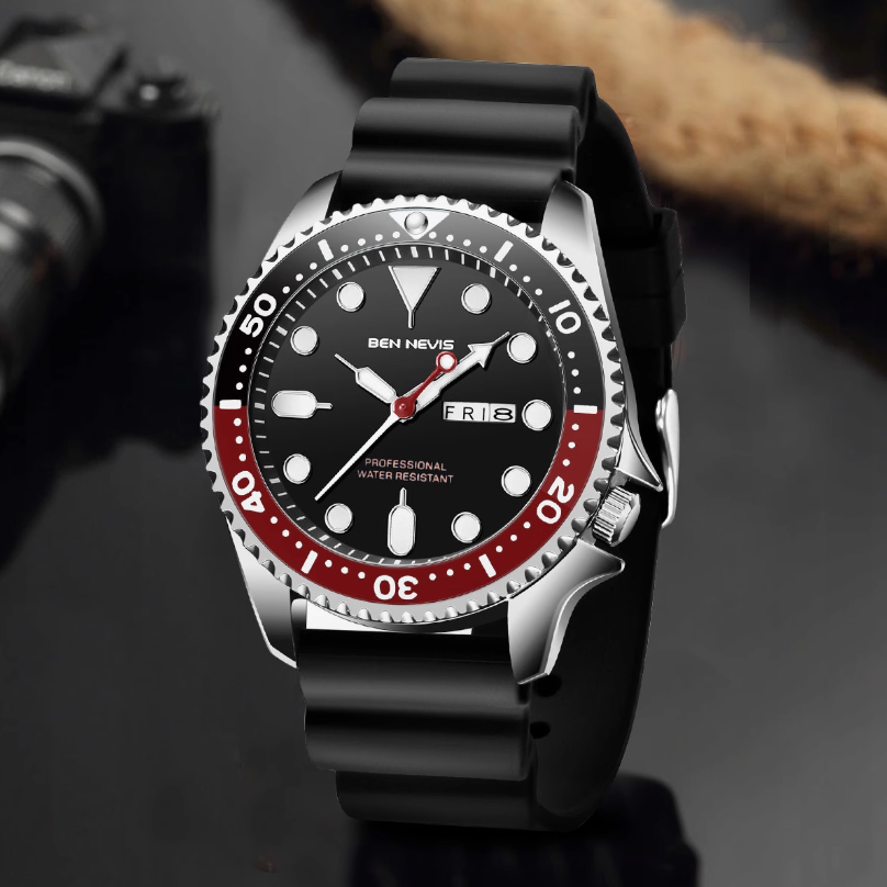 Stars & Stripes Diver - Wristwatch for men - Patriotic theme, Happy Independence Day