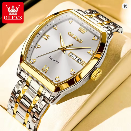 Aurelius - Men's Luxury Watch with Stainless Steel Build, Date Display & Chronograph Features
