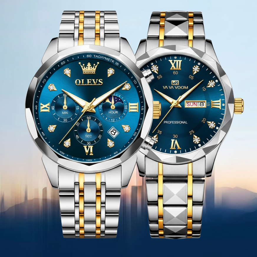 Astro Elevation - Orion - ZaneLuxe'sLuxury Men's Automatic Watch Gold & Silver