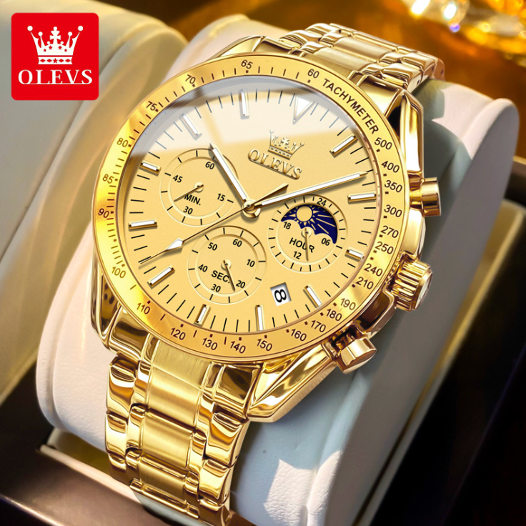 Titan Majesty - ZaneLuxe Luxury Men's Automatic Watch Gold & Silver