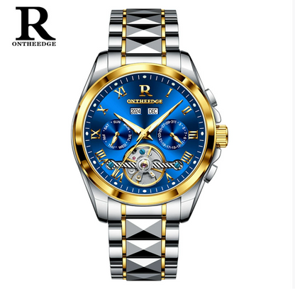 AstroLume - ZaneLuxe Luxury Men's Automatic Watch Gold & Silver