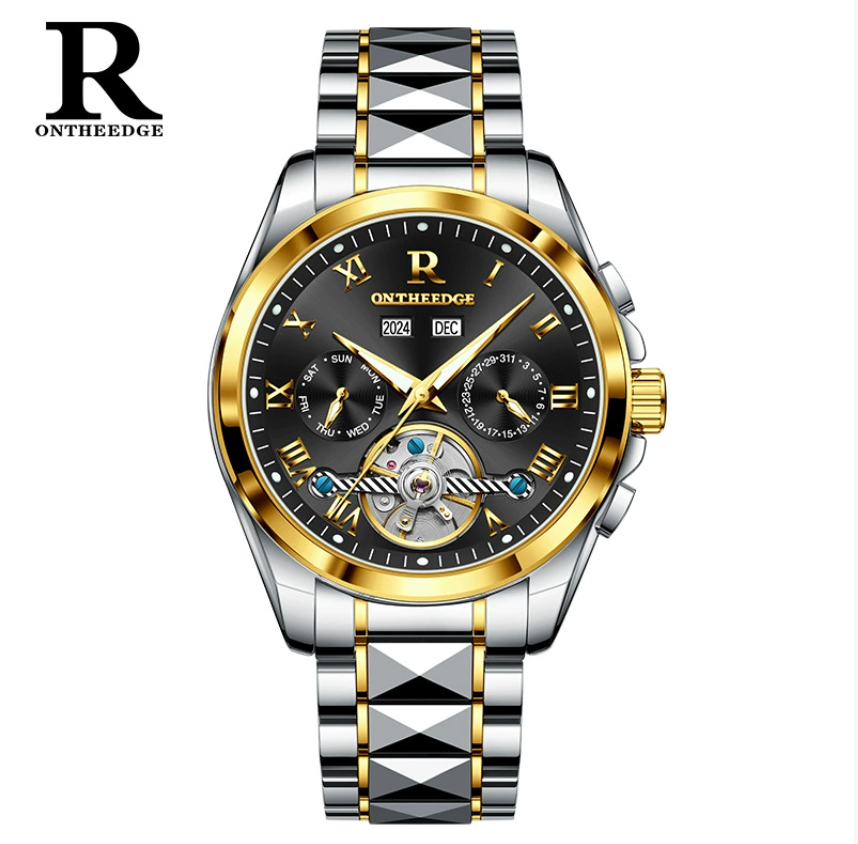 AstroLume - ZaneLuxe Luxury Men's Automatic Watch Gold & Silver