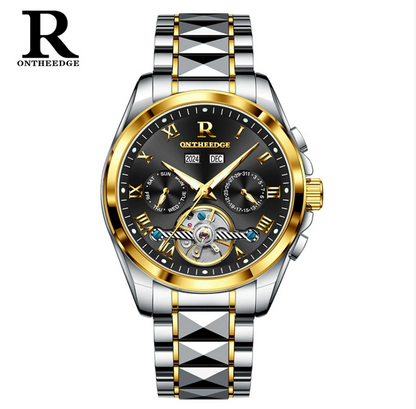 AstroLume - ZaneLuxe Luxury Men's Automatic Watch Gold & Silver