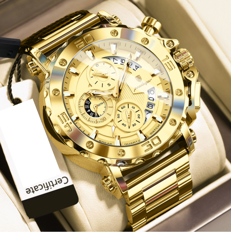 Strikewatch - ZaneLuxe's Luminous Chronograph Edition - Stainless Steel Automatic Watch