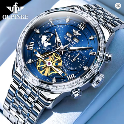 The Chancellor - ZaneLuxe's Waterproof Luminous Date Stainless Steel Men's Watch