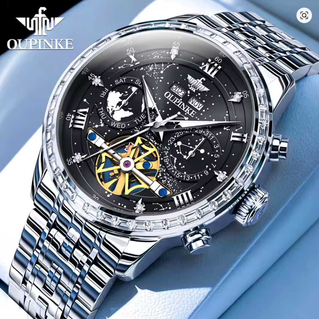 The Chancellor - ZaneLuxe's Waterproof Luminous Date Stainless Steel Men's Watch