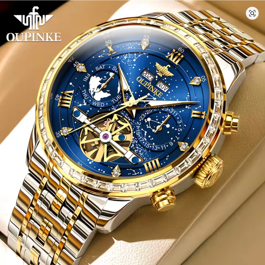 The Chancellor - ZaneLuxe's Waterproof Luminous Date Stainless Steel Men's Watch