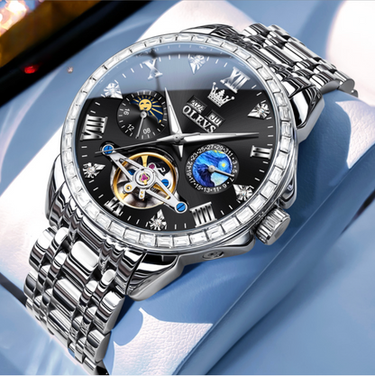 The Chancellor - ZaneLuxe's Waterproof Luminous Date Stainless Steel Men's Watch