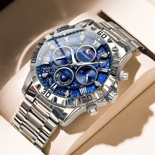 Luxury Military Watches For Men - Stainless Steel Quartz Waterproof Luminous