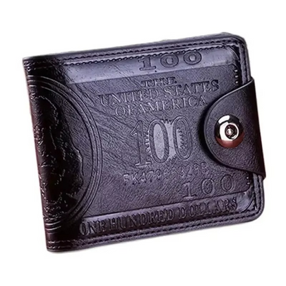 Men's Wallets With 100 US Dollar Pattern