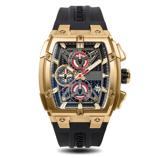MINI FOCUS Sports Watches for Men Waterproof Chronograph Quartz Wristwatch with Silicone Strap