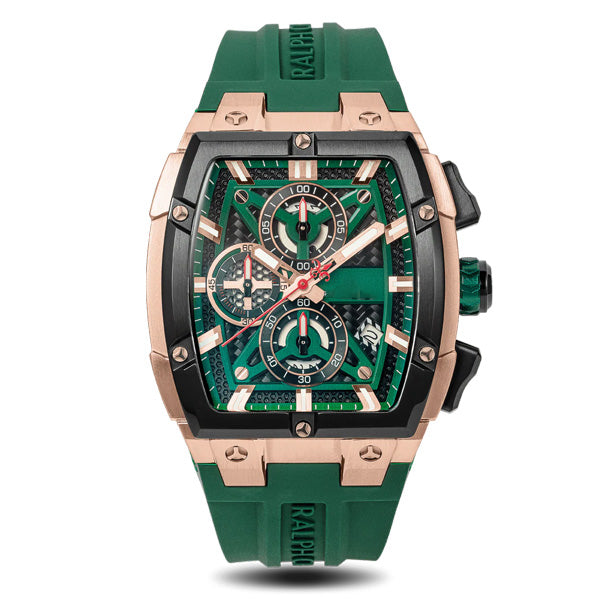 MINI FOCUS Sports Watches for Men Waterproof Chronograph Quartz Wristwatch with Silicone Strap